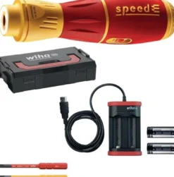WIHA Schraubendreherset speedE II electric 6-tlg.Akku Schlitz/(+/-Schlitz/PZD) - 44318
