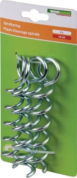 WINDHAGER Spiralhering Metall verzinkt L.15cm - 7258