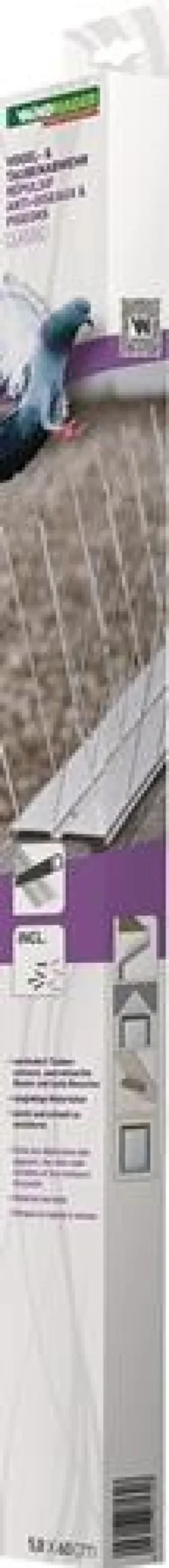 WINDHAGER Vogel- und Taubenabwehr Classic 60 cm lang 24 Spikes Aluminium - 7130