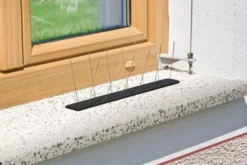 WINDHAGER Vogel- und Taubenabwehr Starter Set Schutz bis 1 m 36 Spikes Kunststoff - 7120