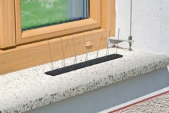 WINDHAGER Vogel- und Taubenabwehr Starter Set Schutz bis 1 m 36 Spikes Kunststoff - 7120
