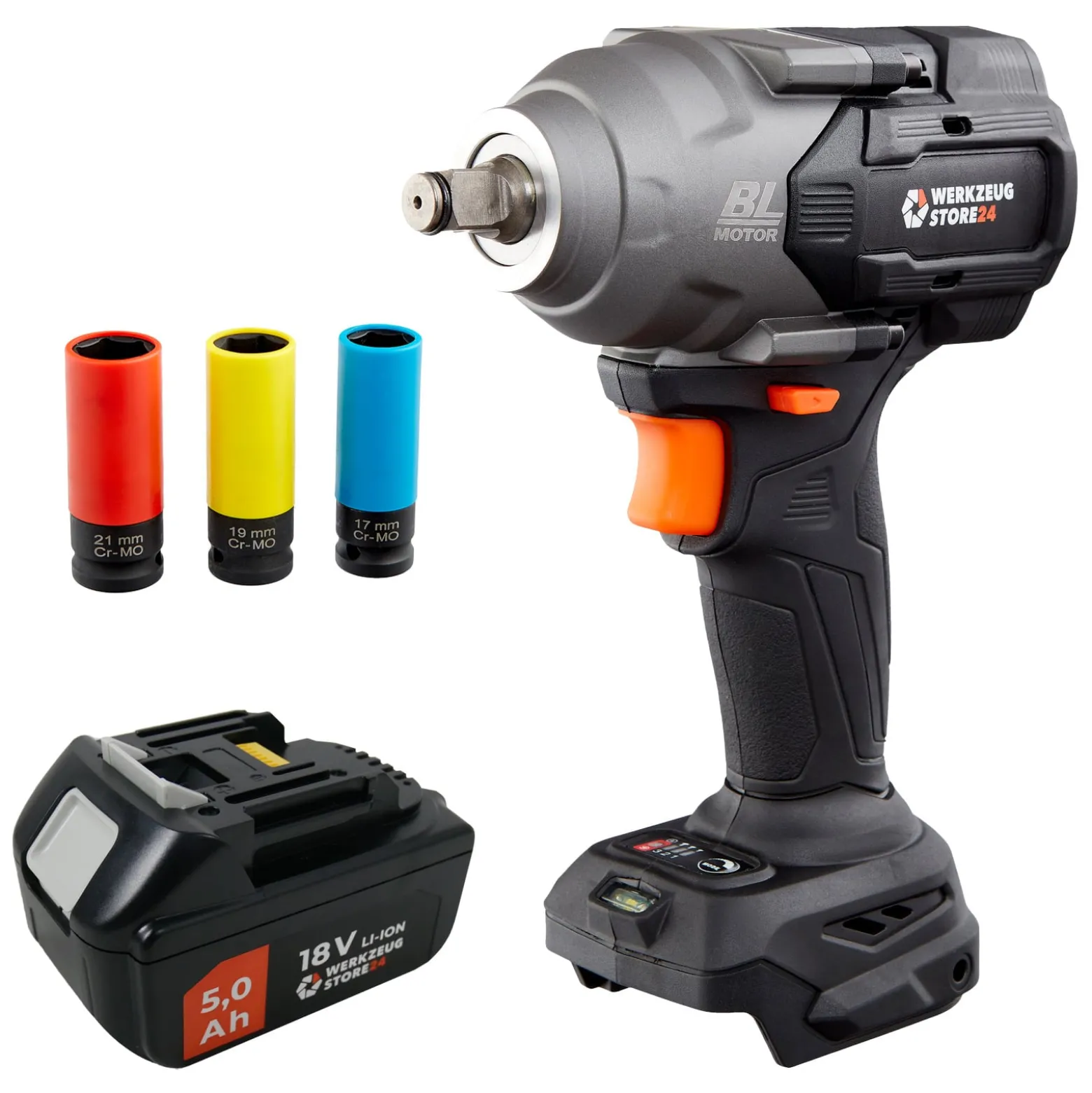 WS24 Akku-Drehschlagschrauber WDS 18V 1/2" 950 NM / 18 V 5,0 Ah Akku (ohne Ladegerät)