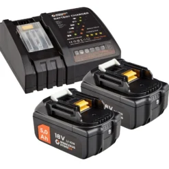 WS24 Akku Starter-Set 18 V / 2x 5,0 Ah Akku + Schnellladegerät