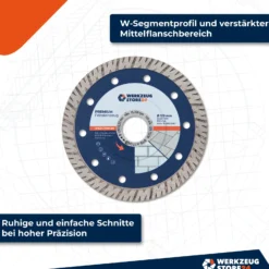 WS24 Diamanttrennscheibe Premium Feinsteinzeug 125 mm - WS24-100428