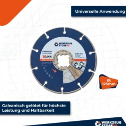 WS24 Diamanttrennscheibe X-Lock® Premium Universal 125 mm - WS24-100439