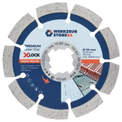 WS24 Diamanttrennscheibe X-Lock® Premium Laser Beton 115 mm - WS24-100436