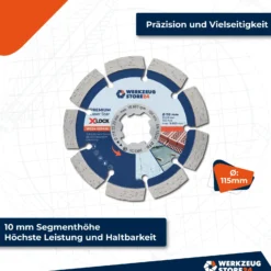 WS24 Diamanttrennscheibe X-Lock® Premium Laser Beton 115 mm - WS24-100436