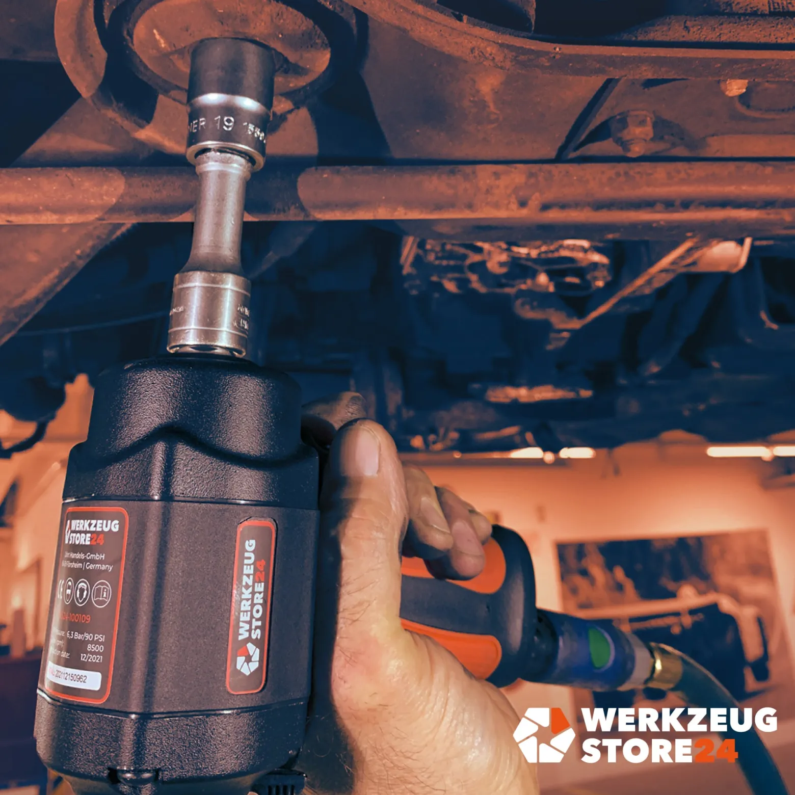 WS24 Druckluft-Schlagschrauber 1/2" mini + Steckschlüssel 3tlg.