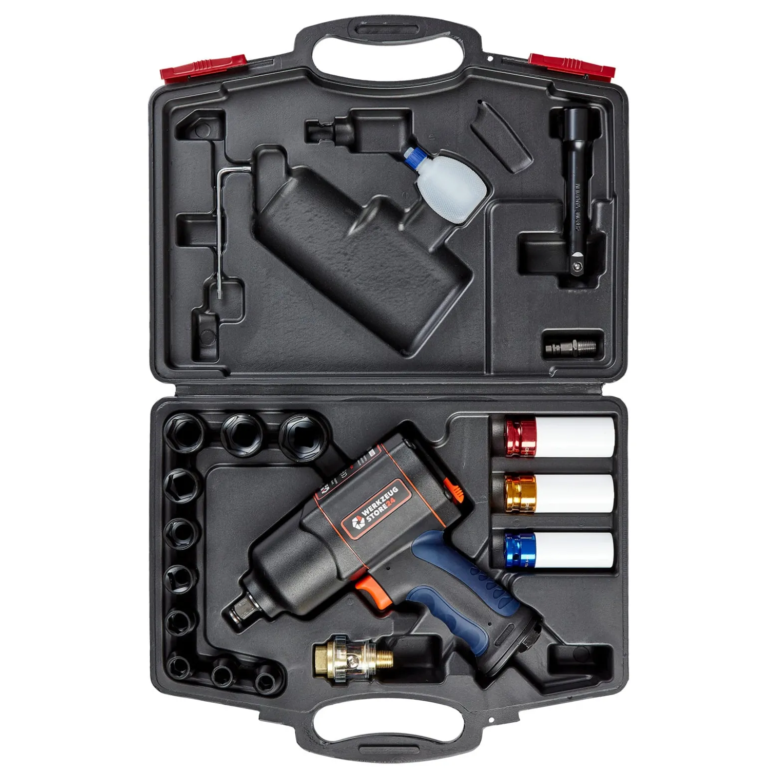 WS24 Druckluft-Schlagschrauber 1/2" 20tlg. - WS24-100107