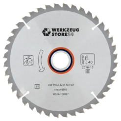 WS24 HM Kreissägeblatt UNIVERSAL 216 x 2,4 x 30 FZ 40 - WS24-100087