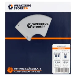 WS24 HM Kreissägeblatt UNIVERSAL 216 x 2,4 x 30 FZ 40 - WS24-100087