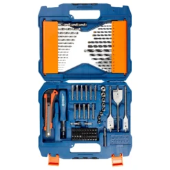 WS24 TIN-Bohrer und Bit-Set 100 tlg. in Kunststoffkoffer - WS24-100098