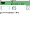 Zylinderschraube ISO 1207 Schlitz M6x 20 4.8 galv.verz. 200 Stück